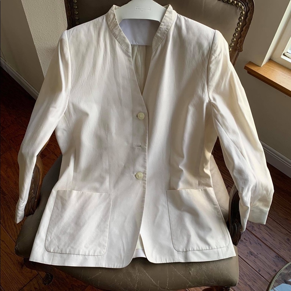 Vintage white silk Carlisle jacket